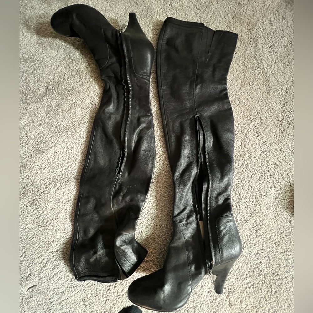 Maxstudio over the knee leather boots